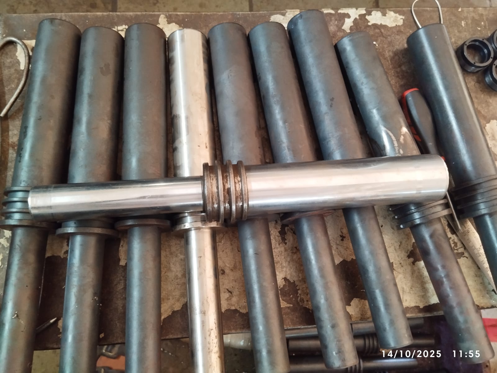 Hardchrome treated spindles and shafts